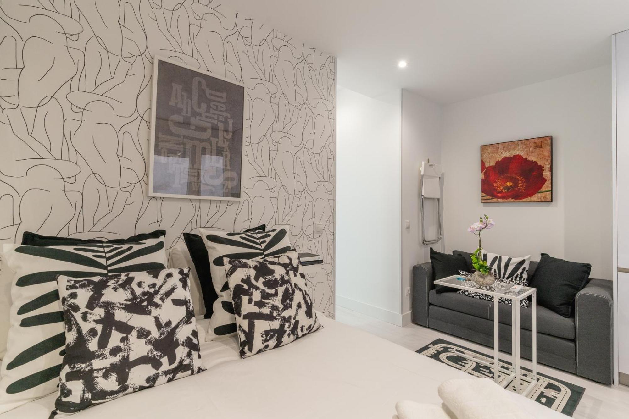 Modern Studio-1Bathroom-Chueca Madrid Exterior foto